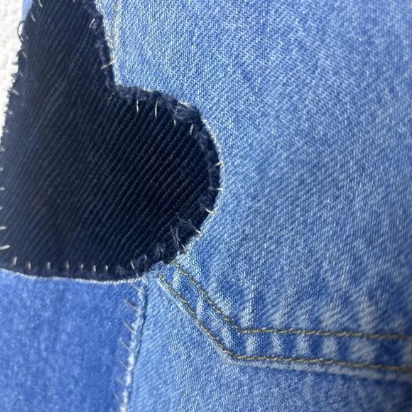 BDG‎ Blue Flare Jeans with Dark Patches - Picture 6 of 11